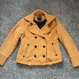 Streetwear Society Mustard Pea Coat